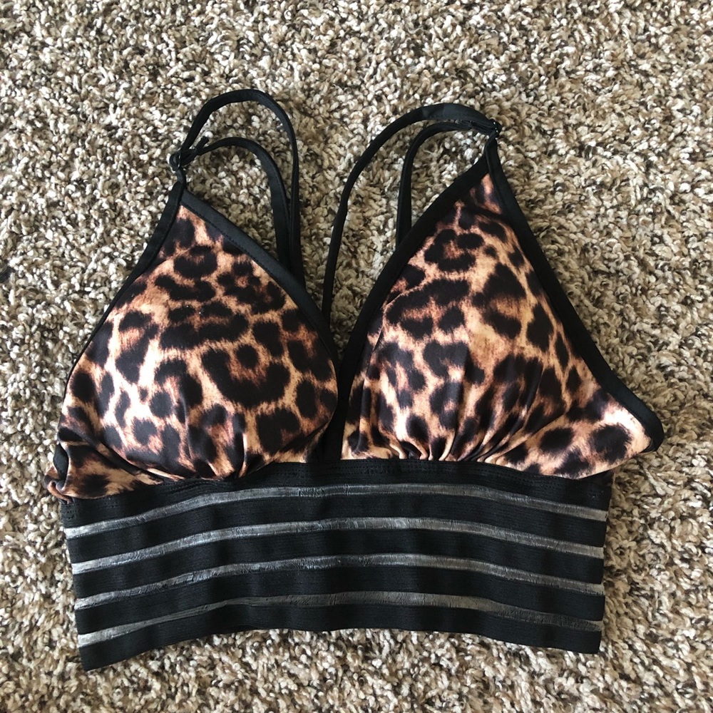 Cheetah Print Swim Top